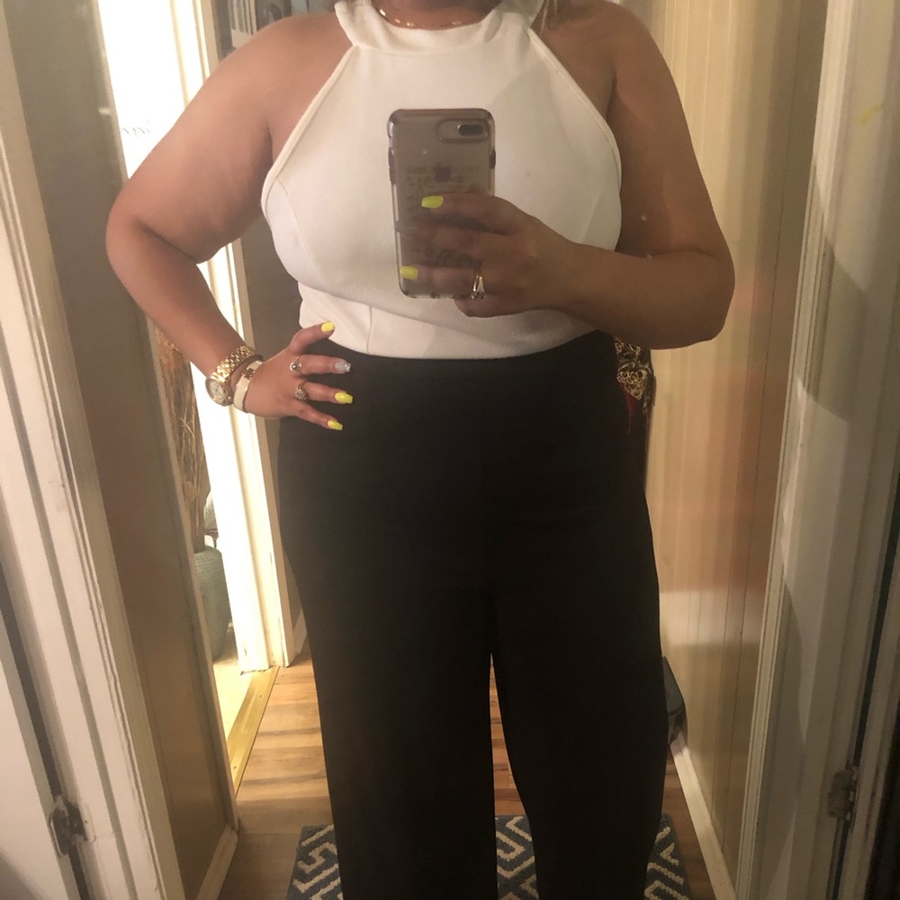 Charlotte Russe  jumpsuit/ romper wide leg
